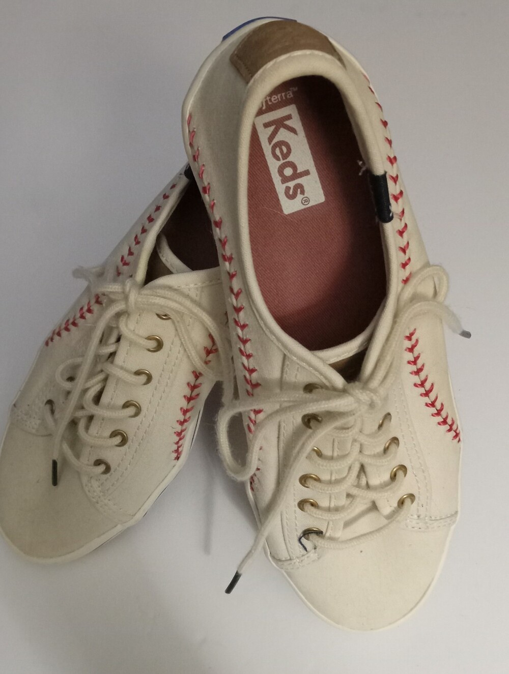 Keds Baseball Themed Sneakers 7.5